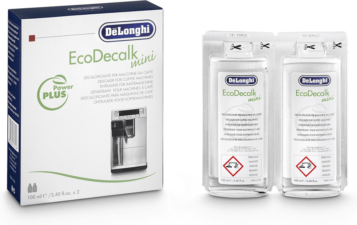 De'Longhi Original EcoDecalk DLSC 4x 2x100 ml Entkalker für Kaffeemaschinen