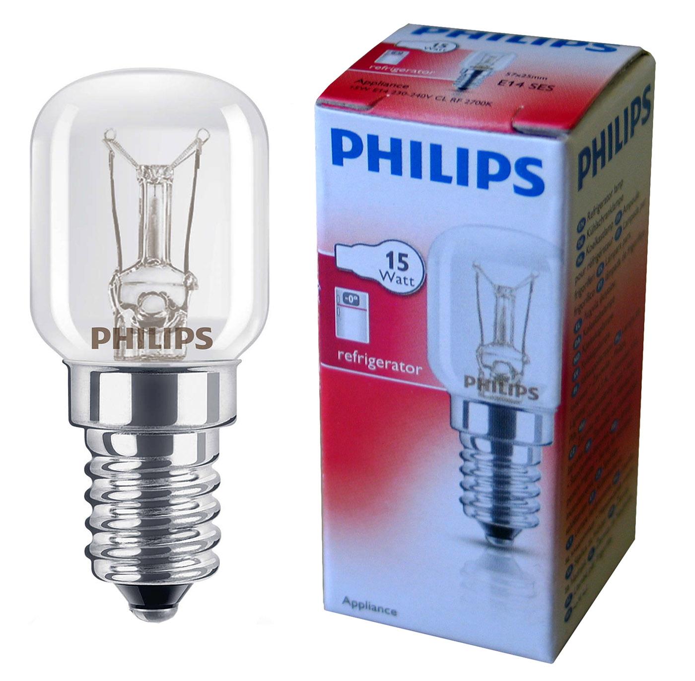 Philips Kühlschranklampe T 25, E14 230V 15W 110lm 15kWh/1000h EEK E