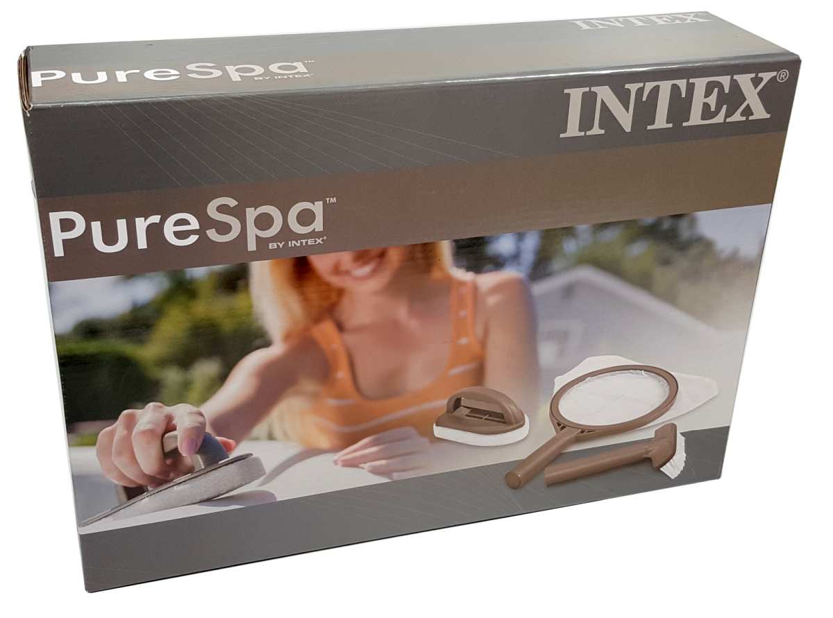 S Intex Pure Spa Pflege-/Reinigungsset Bürste, Schwamm, Kescher