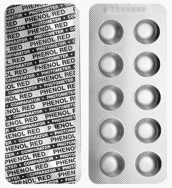 Test-Tabletten PHOTOMETER für pH-Wert und freies Chlor je 50 Stück DPD1 + Phenol Red