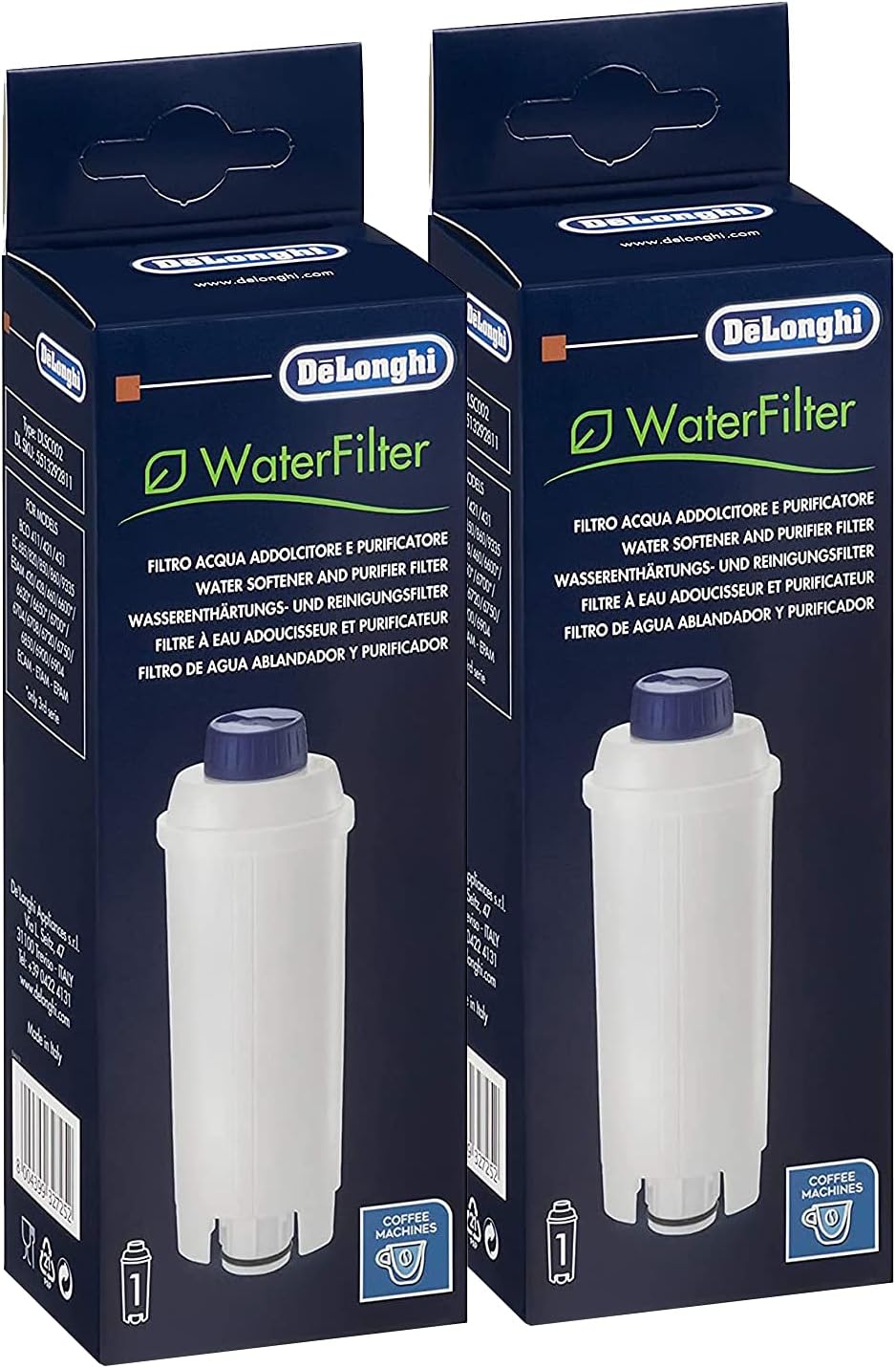 3x De'Longhi Original Ersatz Wasserfilter DLSC002 Filterkartuschen ESAM ECAM BCO
