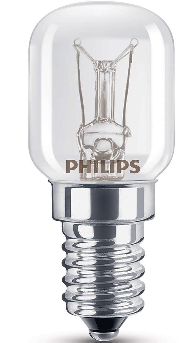 5x Philips Kühlschranklampe T 25, E14 230V 15W 110lm 15kWh/1000h
