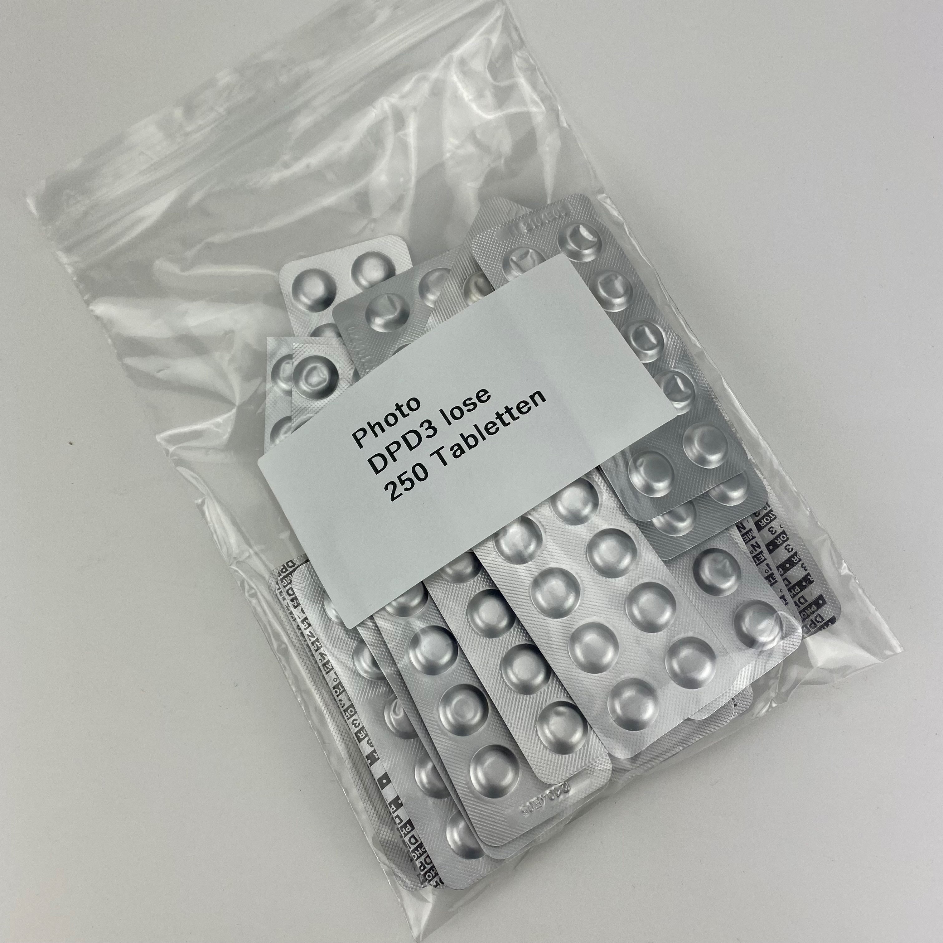 [lose Ware] Testtabletten DPD3  für Photometer elektrischer Wassertester Made in Germany 250x