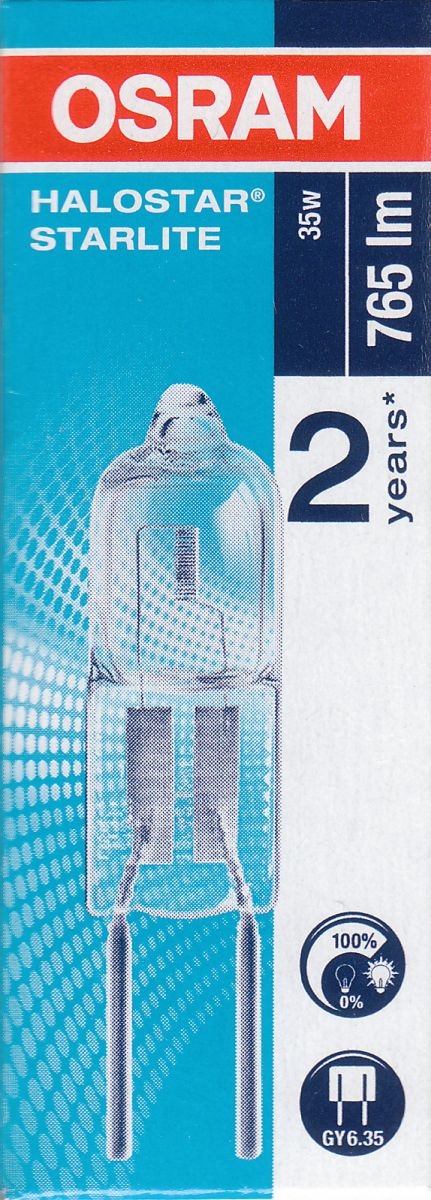 40x Osram Stiftsockellampe Halostar Starlite 64432s GY6,35 12V 35W 580lm Halogen