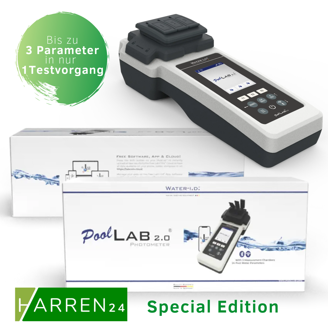 Elektronischer Wassertester PoolLAB 2.0 Photometer Set inkl. 170 Testtabletten