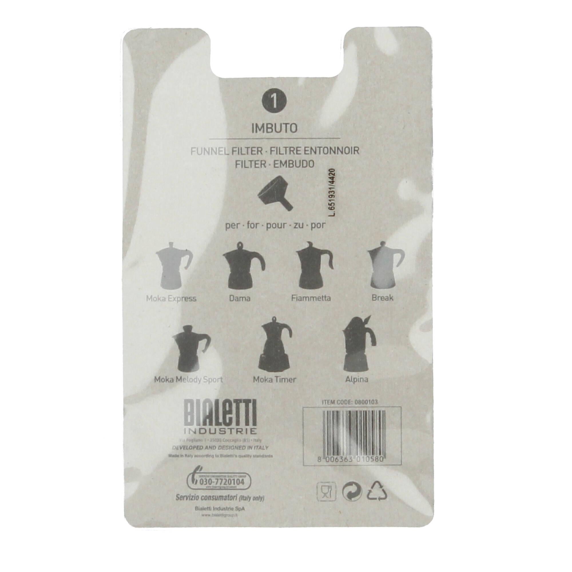 Bialetti Ersatz-Kaffeetrichter für Aluminium Espressokocher 3 Tassen Bialetti Ersatz-Kaffeetrichter für Aluminium Espressokocher 3 Tassen