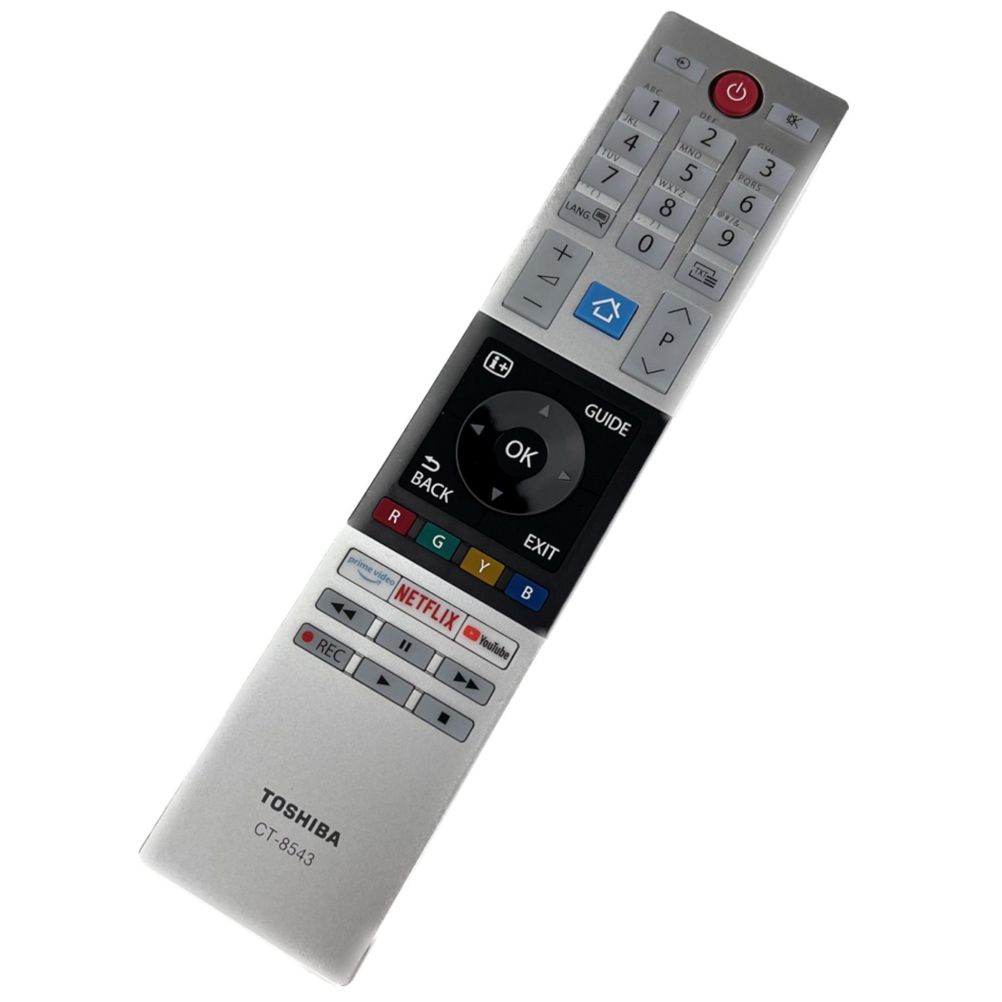 B-Ware Toshiba Original TV Fernbedienung CT-8543 / CT8543, Fernsteuerung, Umschalter 