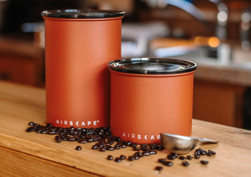 Airscape® Kaffeedose Aromabehälter luftdicht vakuum 500g Bauwollbeutel rot