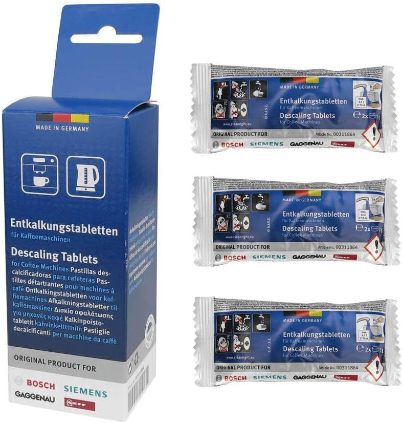 BSH Bosch Siemens 4x6 Entkalkungstabletten 00311864 Entkalker Reinigungstabletten