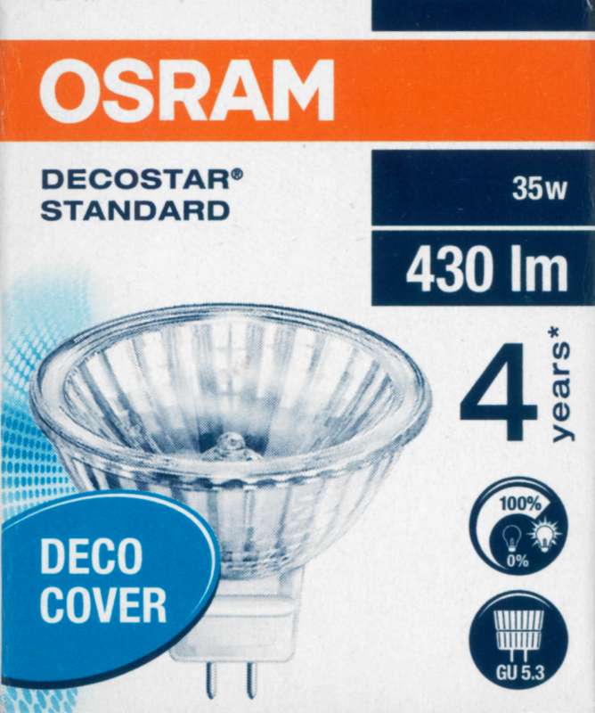 Osram Reflektorlampe Decostar Standard 51S 44865WFL 36° GU5,3 12V 35W Einzelpack